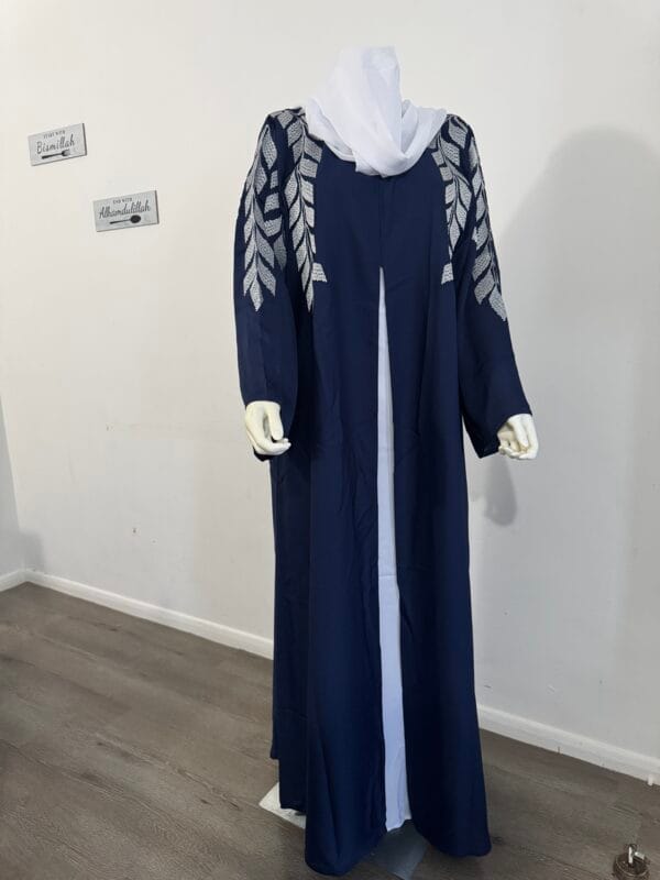 zara open front-slit abaya