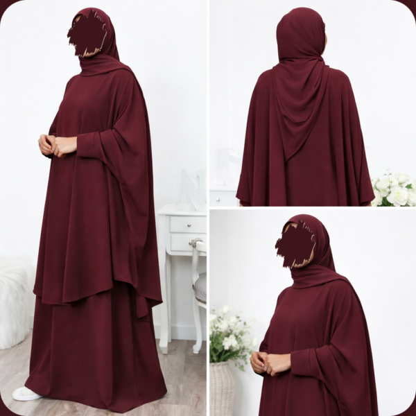 Three pieces abaya set