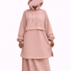 2 pieces hoodie jilbab set