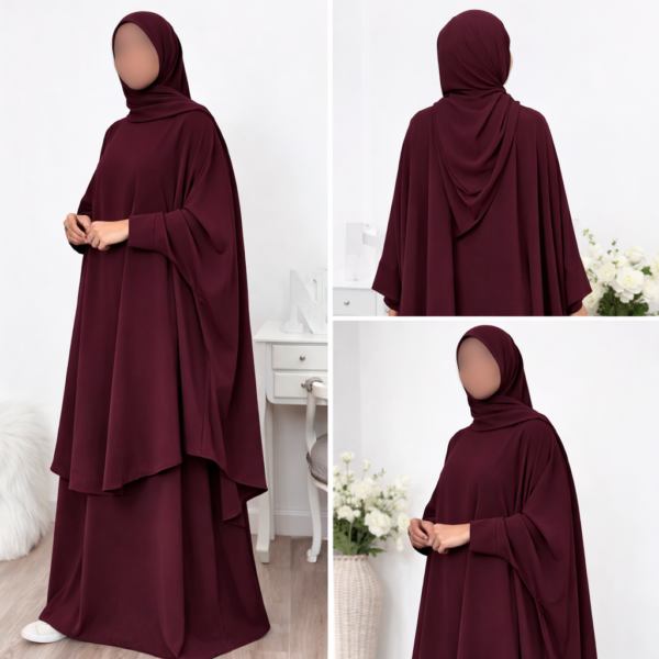 Three pieces abaya set