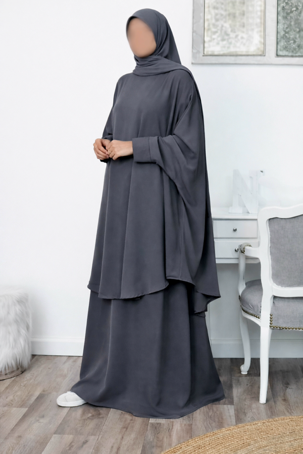 Three pieces abaya set